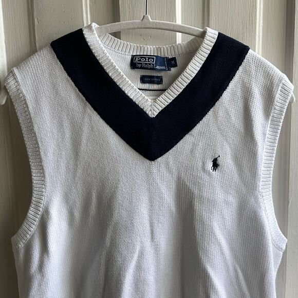 Polo Ralph Lauren Cricket Sweater Vest Vintage Blue Label - Picture 3 of 9